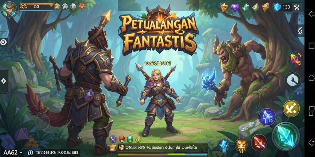 Gameplay mendebarkan di dunia RPG yang kaya.