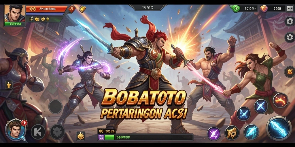 Tampilan aksion seru dalam gameplay BOBATOTO yang menegangkan.