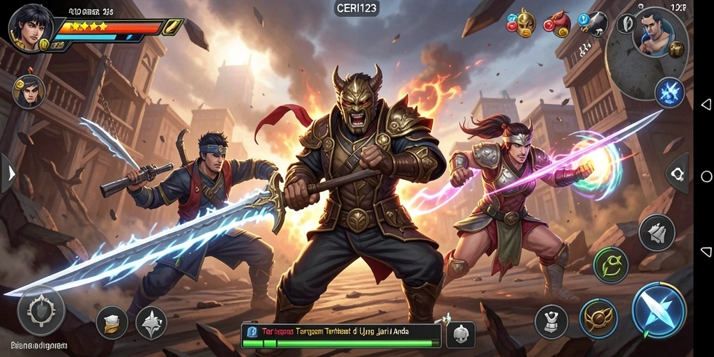 Tampilan gameplay CERI123 yang penuh aksi dan menegangkan.
