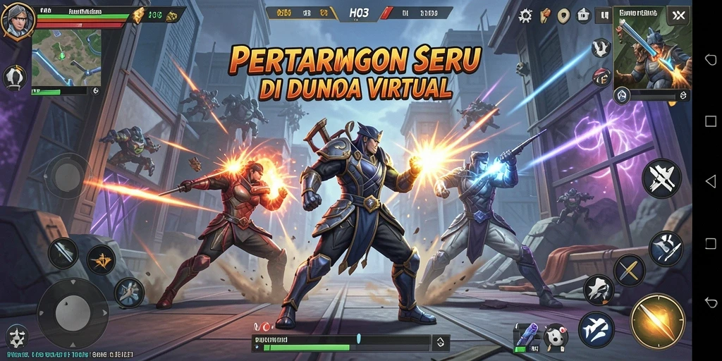 Tampilan aksi seru dari gameplay HO3 yang mendebarkan.