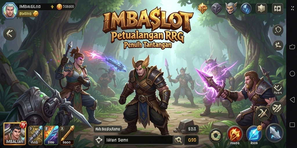 Tampilan gameplay seru RPG IMBASLOT yang penuh aksi.