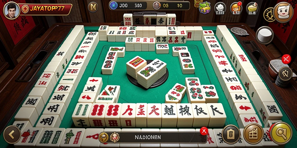 Screenshot gameplay JAYATOP77 menampilkan keseruan bermain Mahjong.