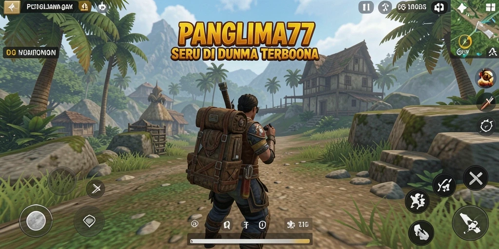 Screenshot gameplay PANGLIMA77 menunjukkan pengalaman eksplorasi yang mengesankan.