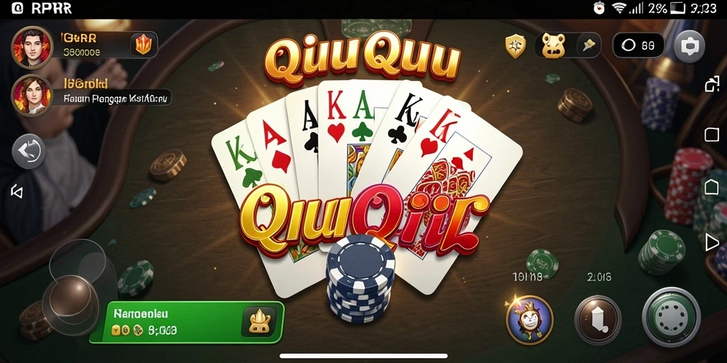 Tangkapan layar gameplay QiuQiu yang seru dan menegangkan.
