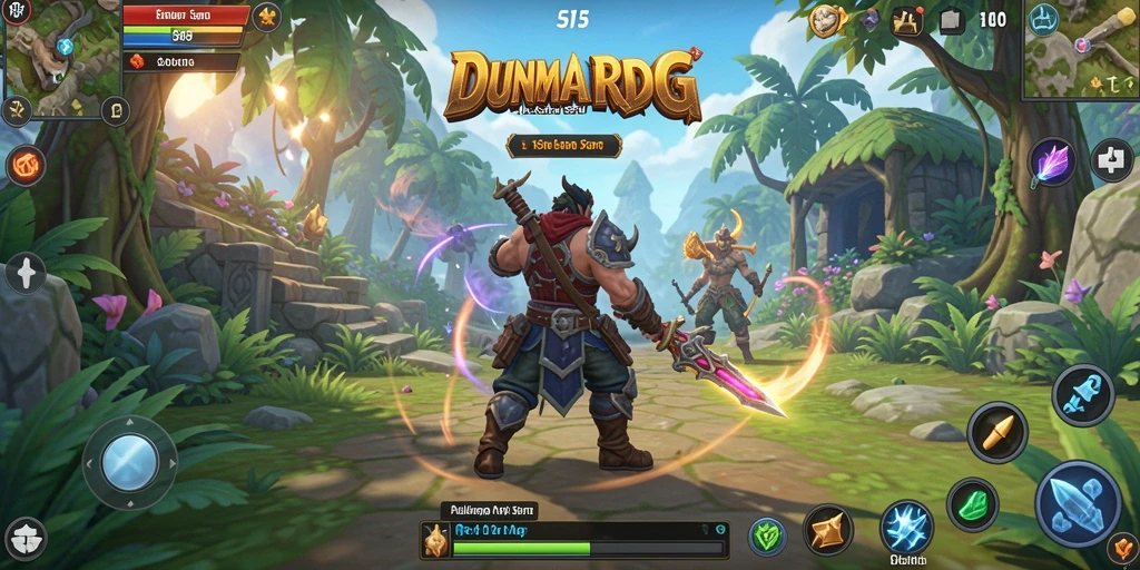 Tangkapan layar S13 menampilkan aksi pertempuran seru dan eksplorasi dunia RPG.