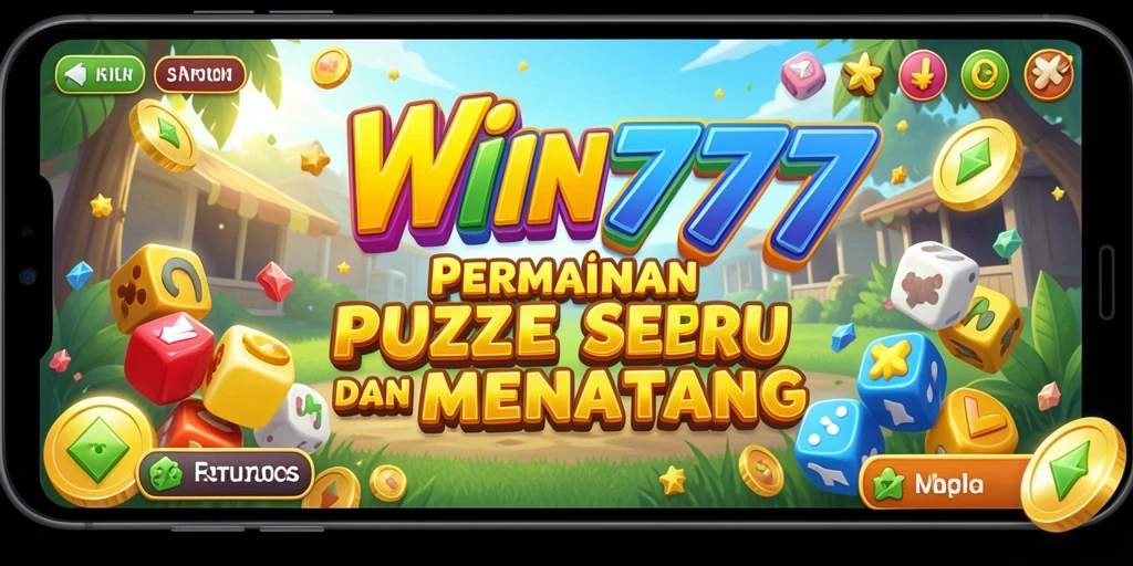 Tampilan gameplay <strong>WIN777</strong> dengan puzzle yang menantang dan grafis menarik.